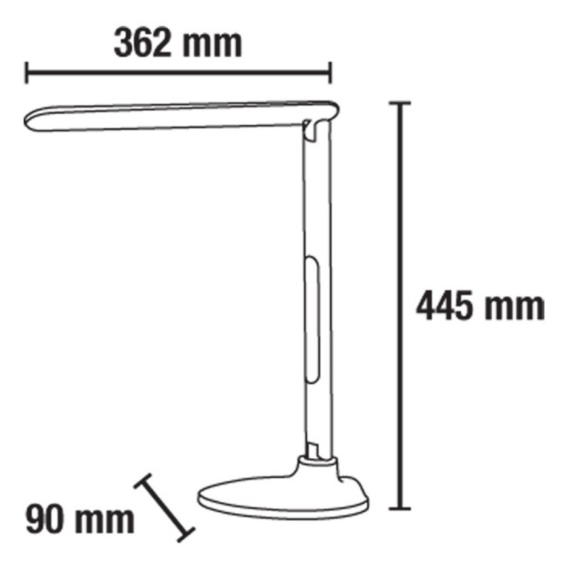 Star LED Desk Lamp Black 10W
