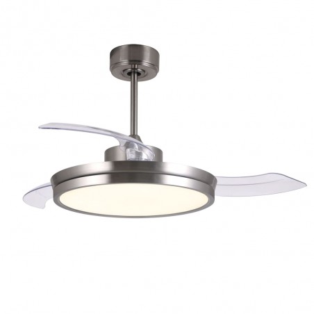 Areca DC LED Ceiling fan 48W CCT Nickel