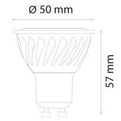 Ampoule GU10 8.2W 3CCT avec interrupteur
