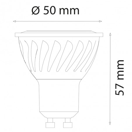 Ampoule GU10 8.2W 3CCT avec interrupteur