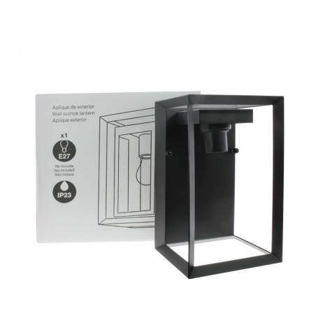 Applique d'extérieur Rute IP23 1xE27 Noir Mat