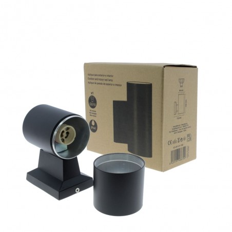 Aplique IP44 Relax 1xGU10 desmontado más caja