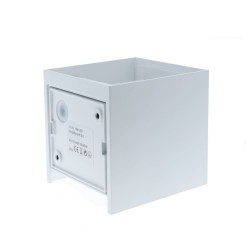 Applique LED Cube 2x5W IP54 3000K Blanc