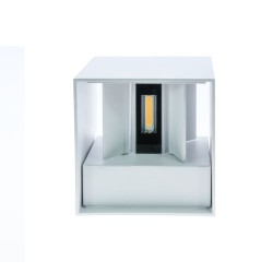 Cube Outdoor LED Wall Lamp IP54 2x5W 3000K White