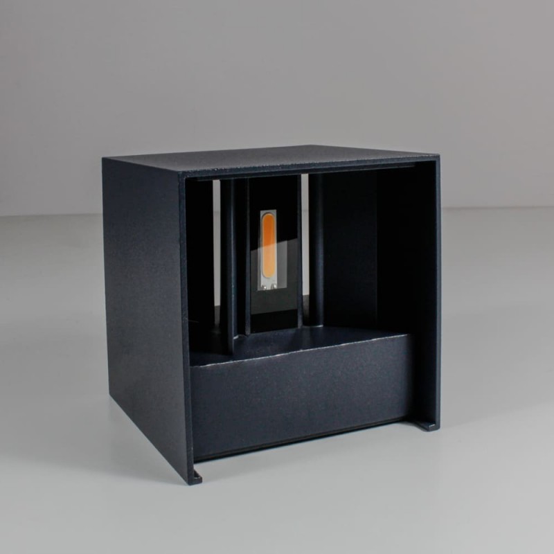 Cube Outdoor LED Wall Lamp IP54 2x5W 3000K Anthracite