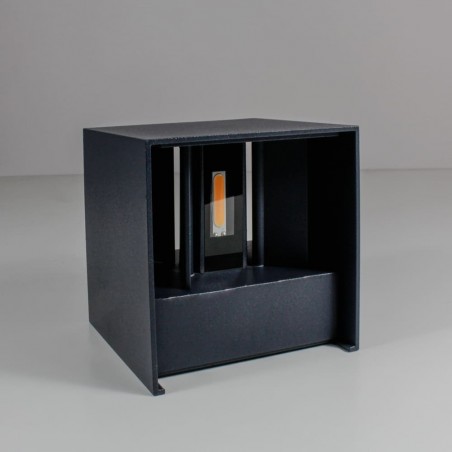 Cube Outdoor LED Wall Lamp IP54 2x5W 3000K Anthracite