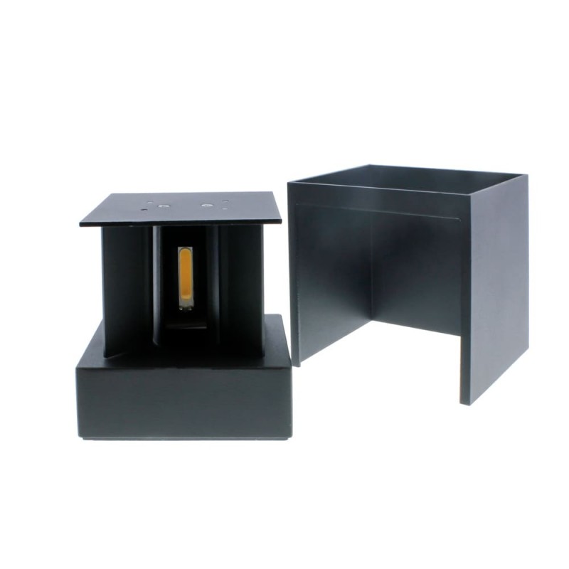Cube Outdoor LED Wall Lamp IP54 2x5W 4000K Anthracite