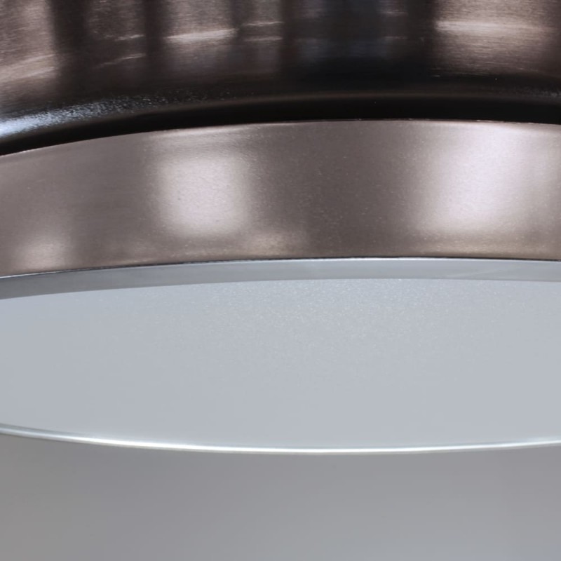 Ventilador DC Areca níquel LED 48W CCT detalle difusor