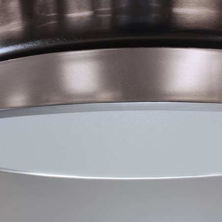 Ventilador DC Areca níquel LED 48W CCT detalle difusor