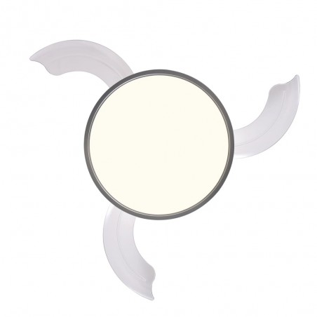 Vista inferior Ventilador DC Areca níquel LED 48W CCT